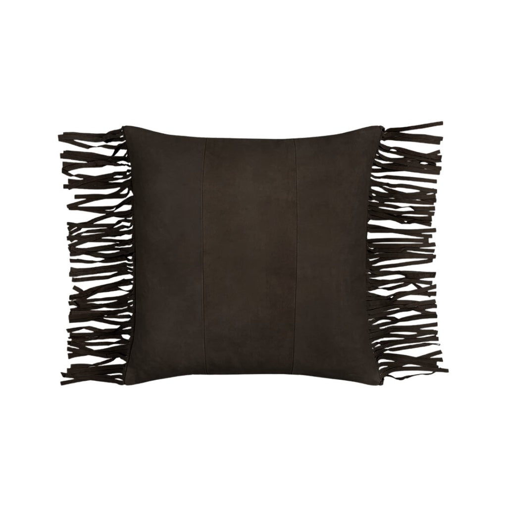 Suede Fringe Pillow - Haus of Powell