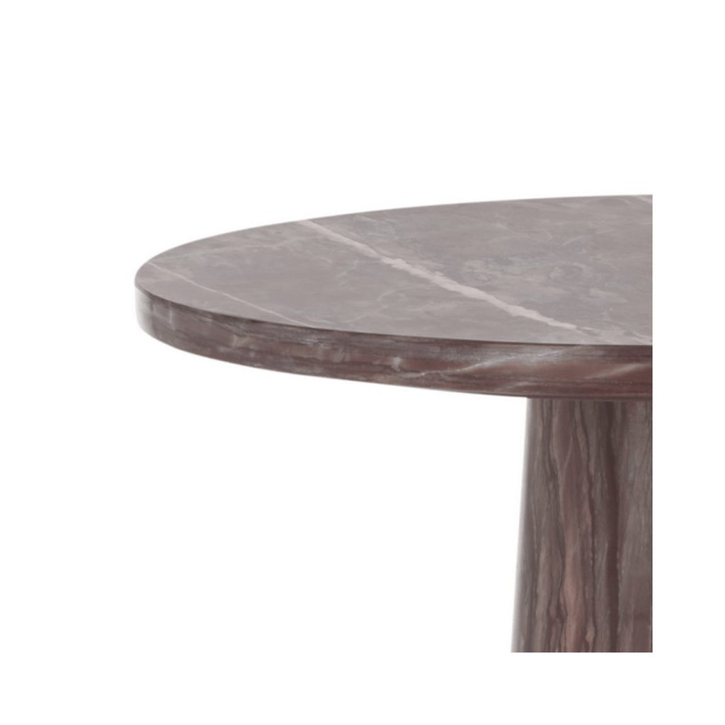 Valentia Tall Round Marble Accent Table - Haus of Powell