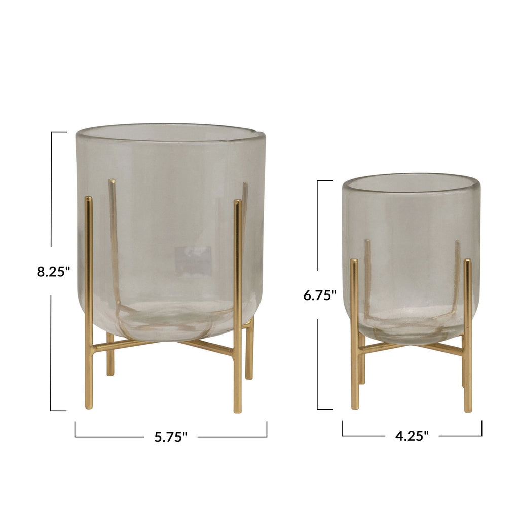 Candle Holder / Vase with Stands (Set of 2) - Haus of Powell