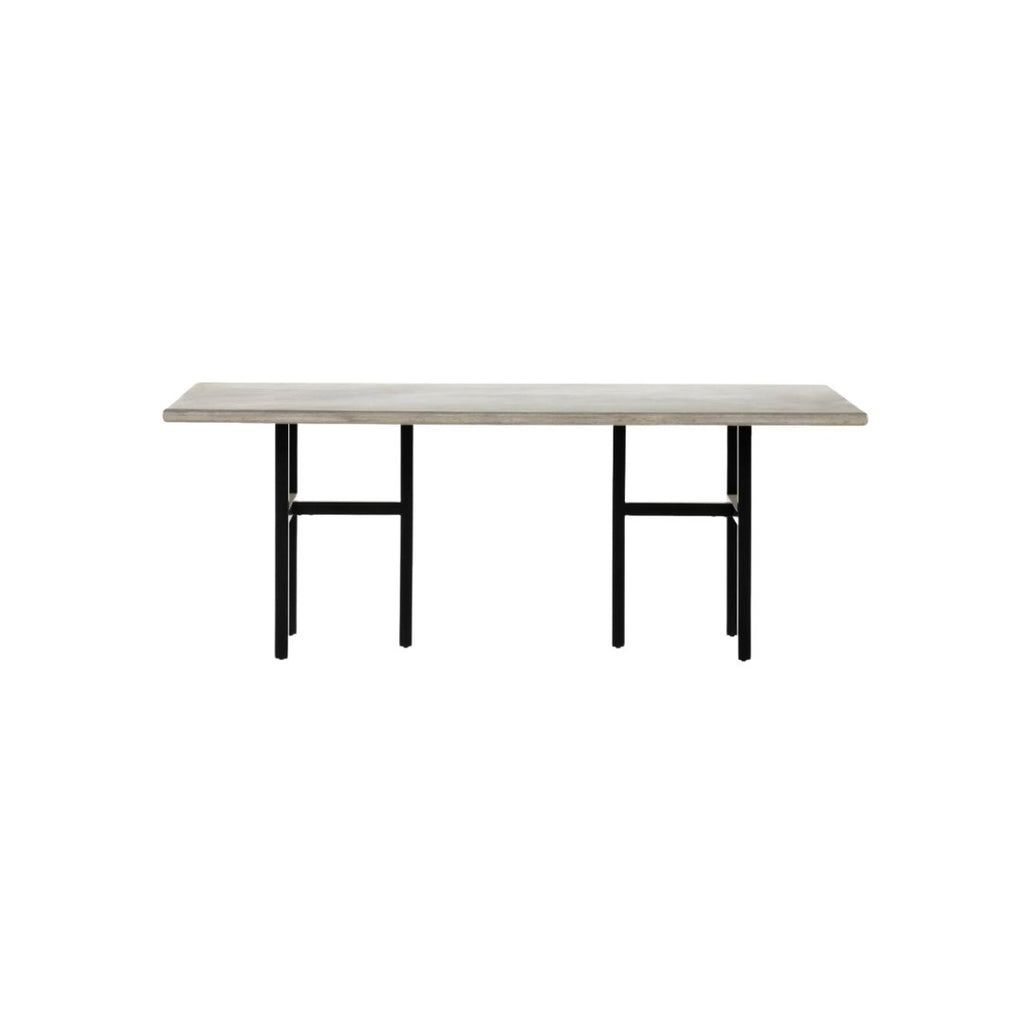 Gower Outdoor Dining Table - 79" Grey - Haus of Powell