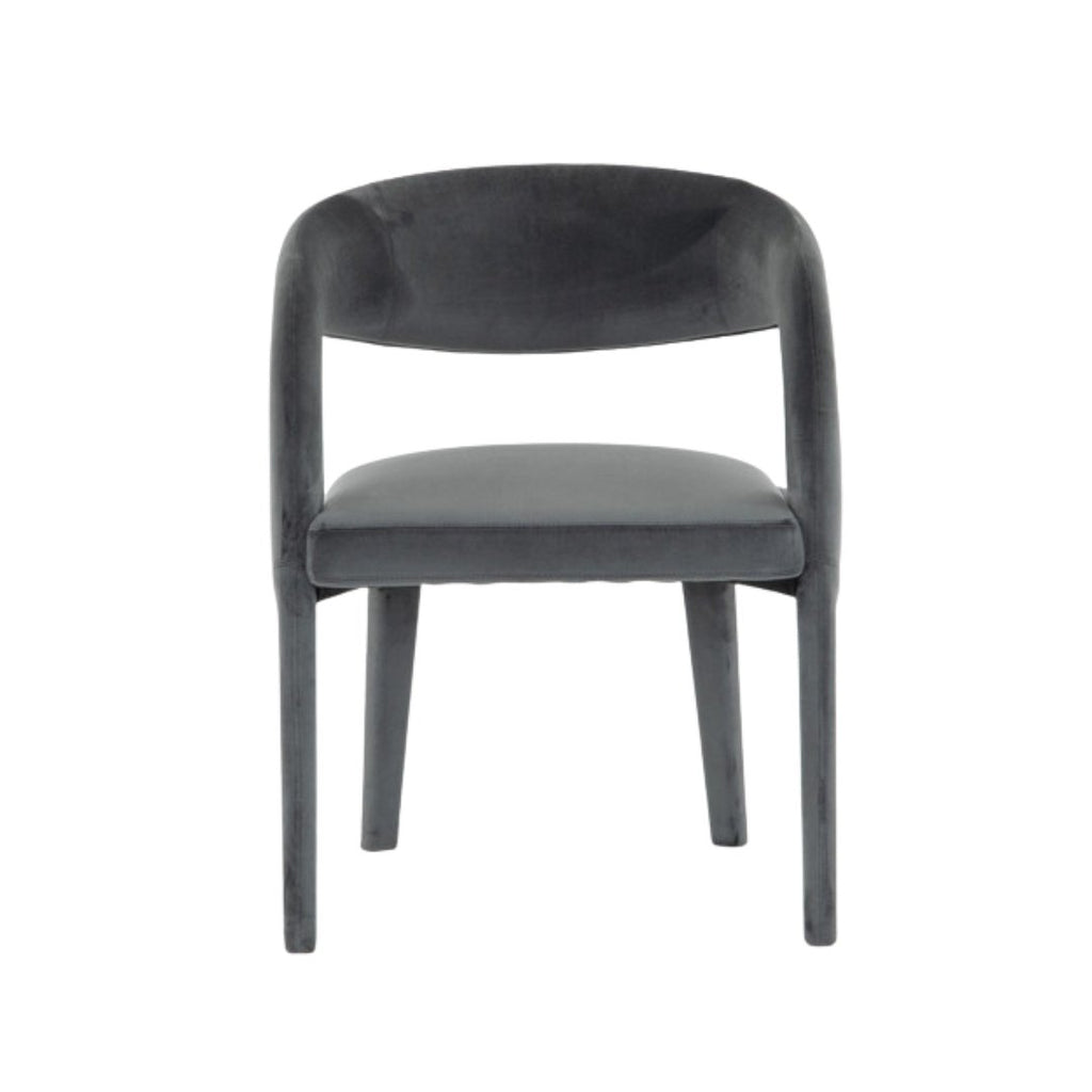 Hawkins Dining Chair - Charcoal Velvet - Haus of Powell