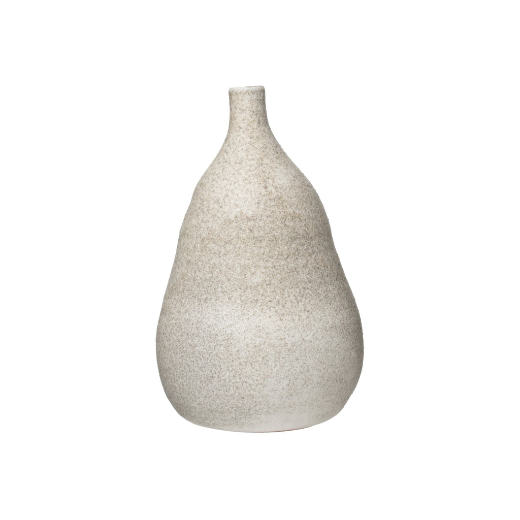 Large Distressed Terracotta Vase with Glaze - Haus of Powell