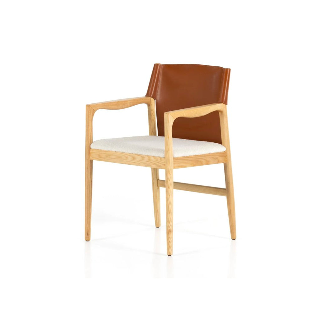 Lulu Dining Chair - Saddle Leather - Haus of Powell