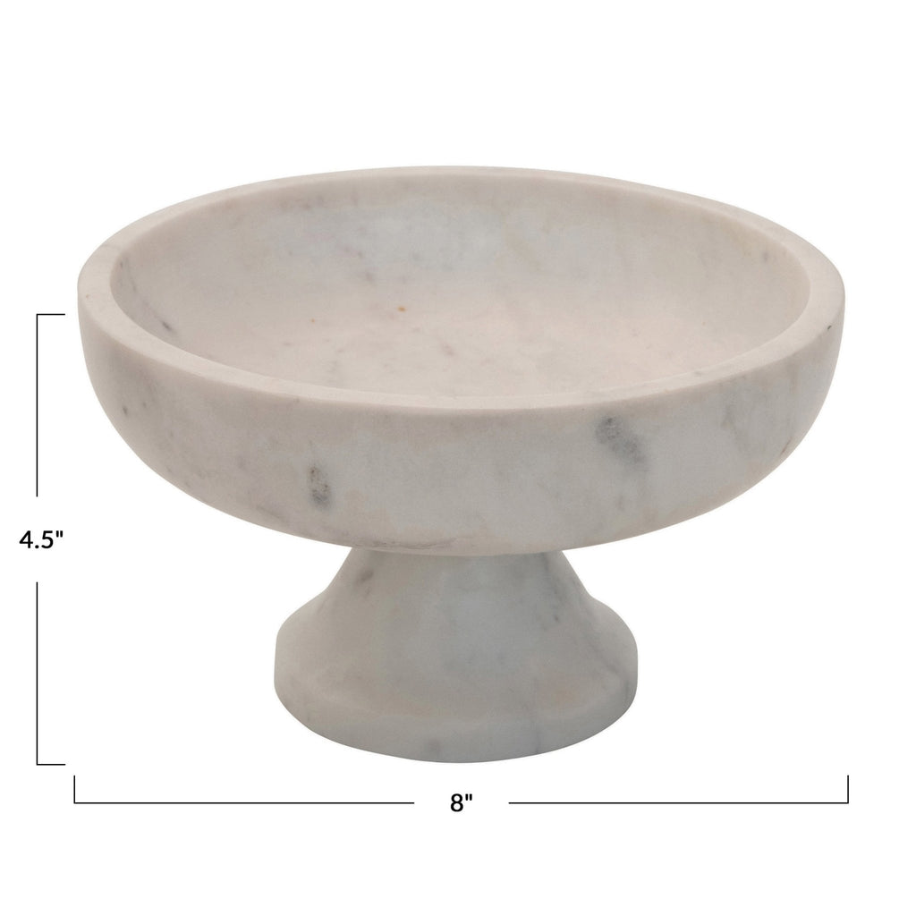 Marble Footed Bowl - Haus of Powell