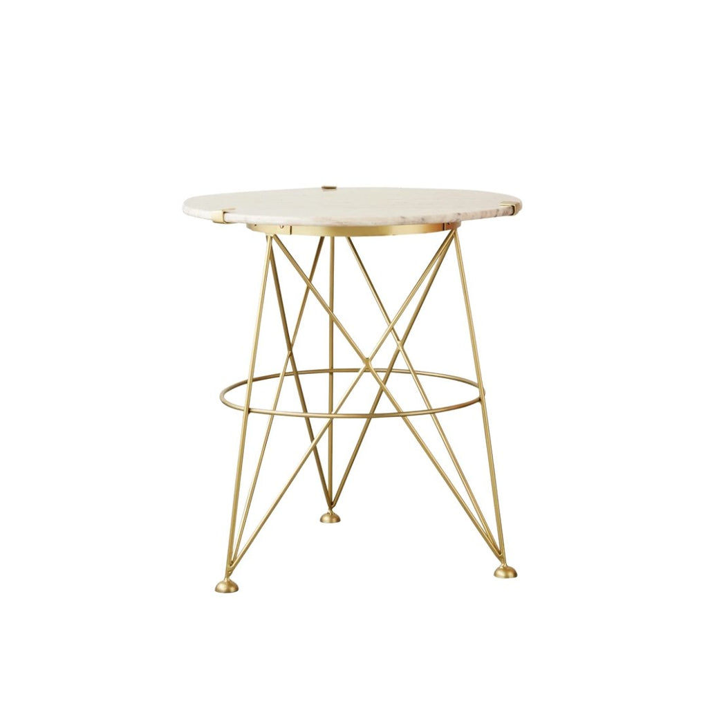 Metal Table with Marble Top - Haus of Powell