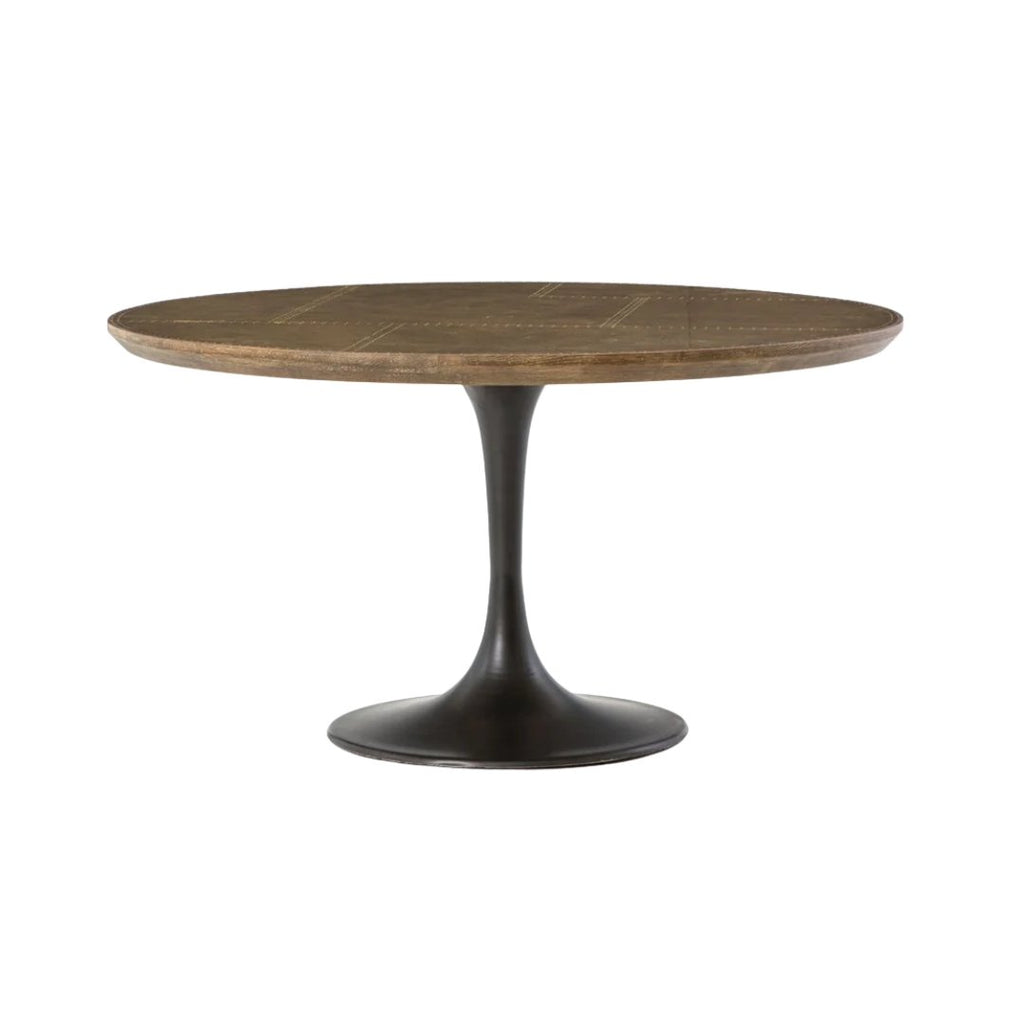 Powell Dining Table - Bright Brass - Haus of Powell